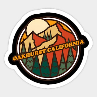 Oakhurst California Mountain Hiking Sticker